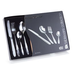 Set tacâmuri din oțel inoxidabil SILVER 24 buc - galerie #1
