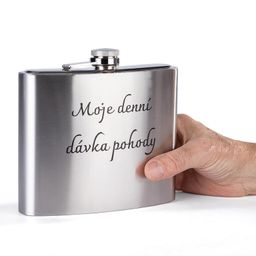 Kovová placatka Moje denní dávka pohody 1000 ml - galerie #1