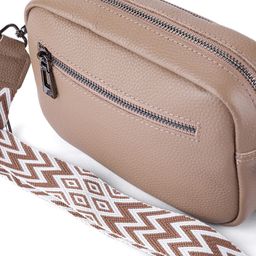 Dámská malá crossbody kabelka béžová - galerie #3