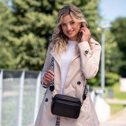 Dámska malá crossbody kabelka čierna - galéria #1