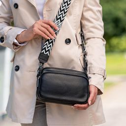 Dámska malá crossbody kabelka čierna - galéria #7
