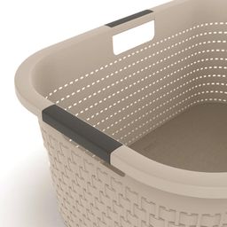 Koš na čisté prádlo COUNTRY cappuccino, 40 l - galerie #3