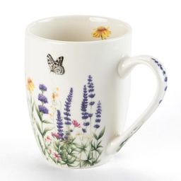 Sada porcelánových hrnků LEVANDULE A MOTÝLI v dárkové krabičc 350 ml 2 ks - galerie #1