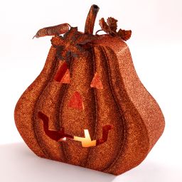 Kovová lucerna DÝNĚ HALLOWEEN 28 cm - galerie #1