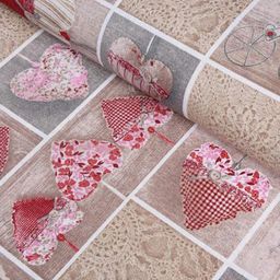Prostírky patchwork Srdce červené 4 ks - galerie #2