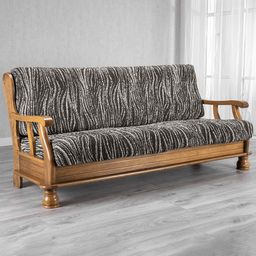 trojkřeslo s dřevěnými rukojeťmi (š. 150 - 200 cm) - galerie #4