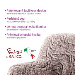 Bielastické potahy BRILLANTE hnědé - galerie #3