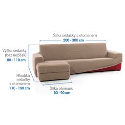 sedačka s otomanem vlevo (š. 200 - 300 cm) - galerie #3