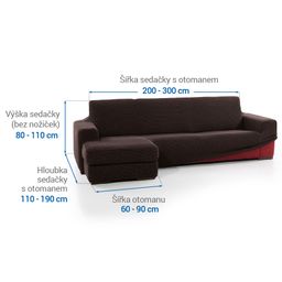 sedačka s otomanem vlevo (š. 200 - 300 cm) - galerie #3