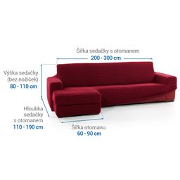 sedačka s otomanem vlevo (š. 200 - 300 cm) - galerie #3
