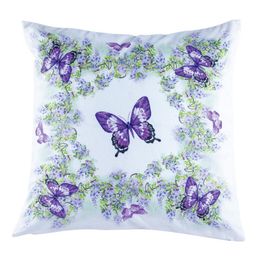 Set de 2 feţe pentru pernuţe FLUTURI violet - galerie #1