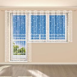 Perdea finisată din jacard NATALIE - set pentru balcon - galerie #3