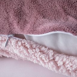 Prošívaná beránková  souprava SYDNEY ostružinová 2 ks - galerie #6