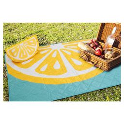 Pikniková deka s taškou CITRÓN 120 x 160 cm - galéria #1