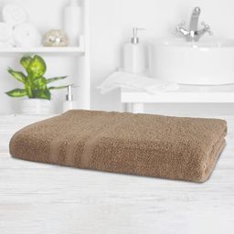 Ręcznik kąpielowy frotte STANDARD brązowy 70 x 140 cm - galeria #1