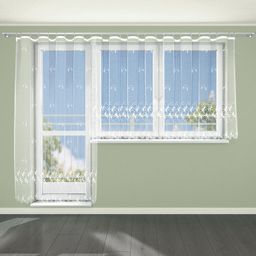 Gotowa firana żakardowa DAFNE - komplet na balkon - galeria #3
