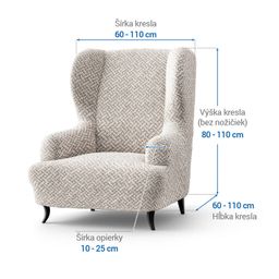 kreslo ušiak (š. 60 - 110 cm) - galéria #5
