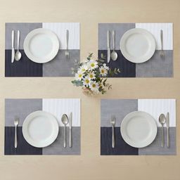 Prostírání ŠACHY černá, sada 4 ks - galerie #1