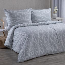 Krepové ložní povlečení GRAY STRIPES - galerie #1