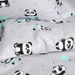 Detské bavlnené obliečky do postieľky PANDA - galéria #2