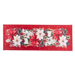 Sada 4 ks prostírání a stolního běhounu RED POINSETTIA - galerie #2