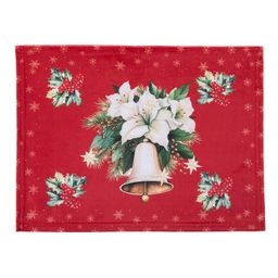 Sada 4 ks prostírání a stolního běhounu RED POINSETTIA - galerie #3