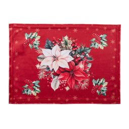Sada 4 ks prostírání a stolního běhounu RED POINSETTIA - galerie #4