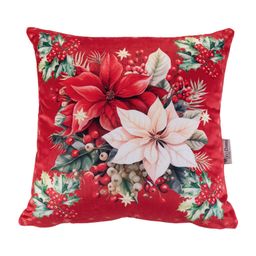 Sada 3 ks povlaků na polštářky RED POINSETTIA 45 x 45 cm - galerie #3