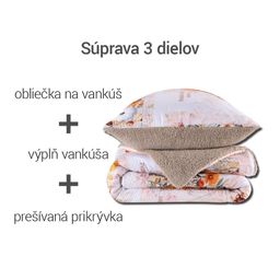 Prošívaná beránková souprava Dual Feel NICOLETA 3 ks - galerie #1