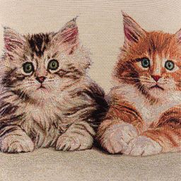 Gobelínový povlak na polštářek KOŤATA 45 x 45 cm - galerie #1