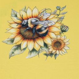 Středový ubrus SUNFLOWERS s teflonovou úpravou 85 x 85 cm - galerie #3