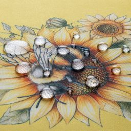 Středový ubrus SUNFLOWERS s teflonovou úpravou 85 x 85 cm - galerie #5