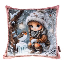 Sada 3 ks povlaků na polštářky WINTER GIRLS 45 x 45 cm - galerie #1