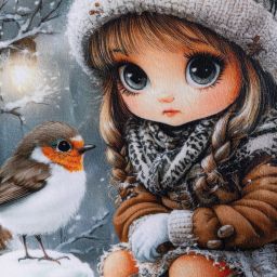 Sada 3 ks povlaků na polštářky WINTER GIRLS 45 x 45 cm - galerie #4