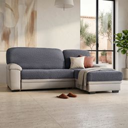 Bielastické potahy MODULO tmavě šedé - galerie #1