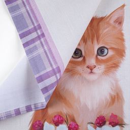 Kuchyňské utěrky KOŤÁTKA V KVĚTECH 50 x 70 cm 2 ks - galerie #3