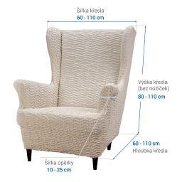 křeslo ušák (š. 60 - 110 cm) - galerie #1