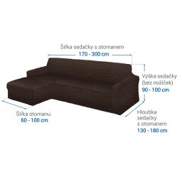 sedačka s otomanem vlevo (š. 170 - 300 cm) - galerie #1