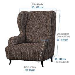 křeslo ušák (š. 60 - 110 cm) - galerie #1