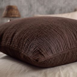 Mušelínové povlečení MUSSELIA čokoládová - galerie #1