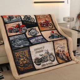 Beránková deka MOTO 150 x 200 cm - galerie #5