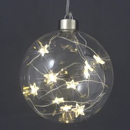 Vánoční světelná koule s 10 LED hvězdičkami