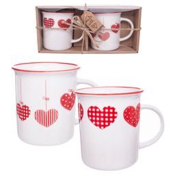 Súprava porcelánových hrnčekov HOME LOVE 350 ml 2 ks
