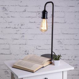 Stolní lampa VINTAGE kovová, černá