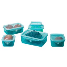 Set de 6 caserole cu capace flexibile