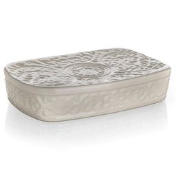 Săpunieră ceramică gri-bej
