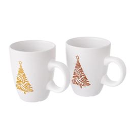 Sada 2 keramických hrnčekov MERRY 140 ml