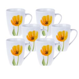 Sada porcelánových hrnků TULIP 310 ml 6 ks