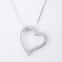 Lănţişor INIMĂ cu cristale Swarovski