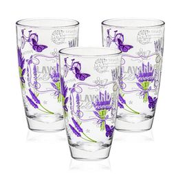 Sada sklenic LAVANDE 370 ml 3 ks